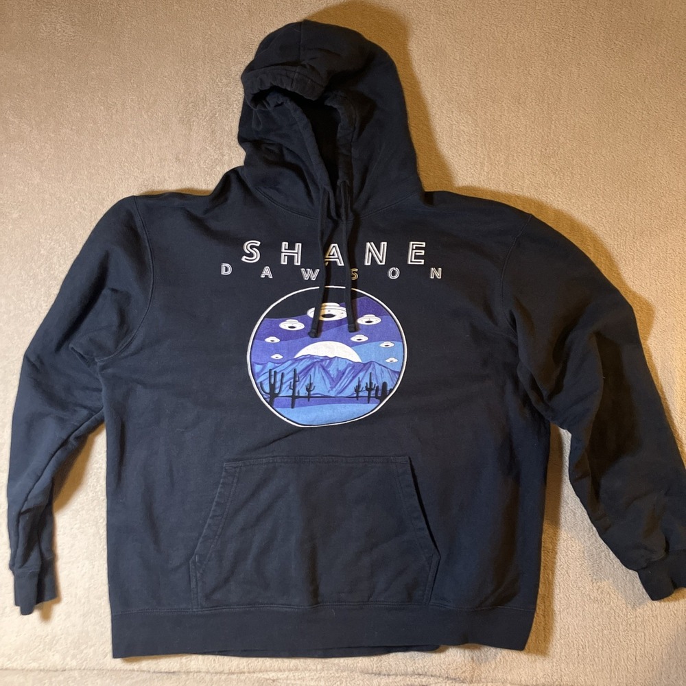 Shane Dawson Area 51 UFO Graphic‎ Sweatshirt Men's Size XL Hoodie Black YouTube